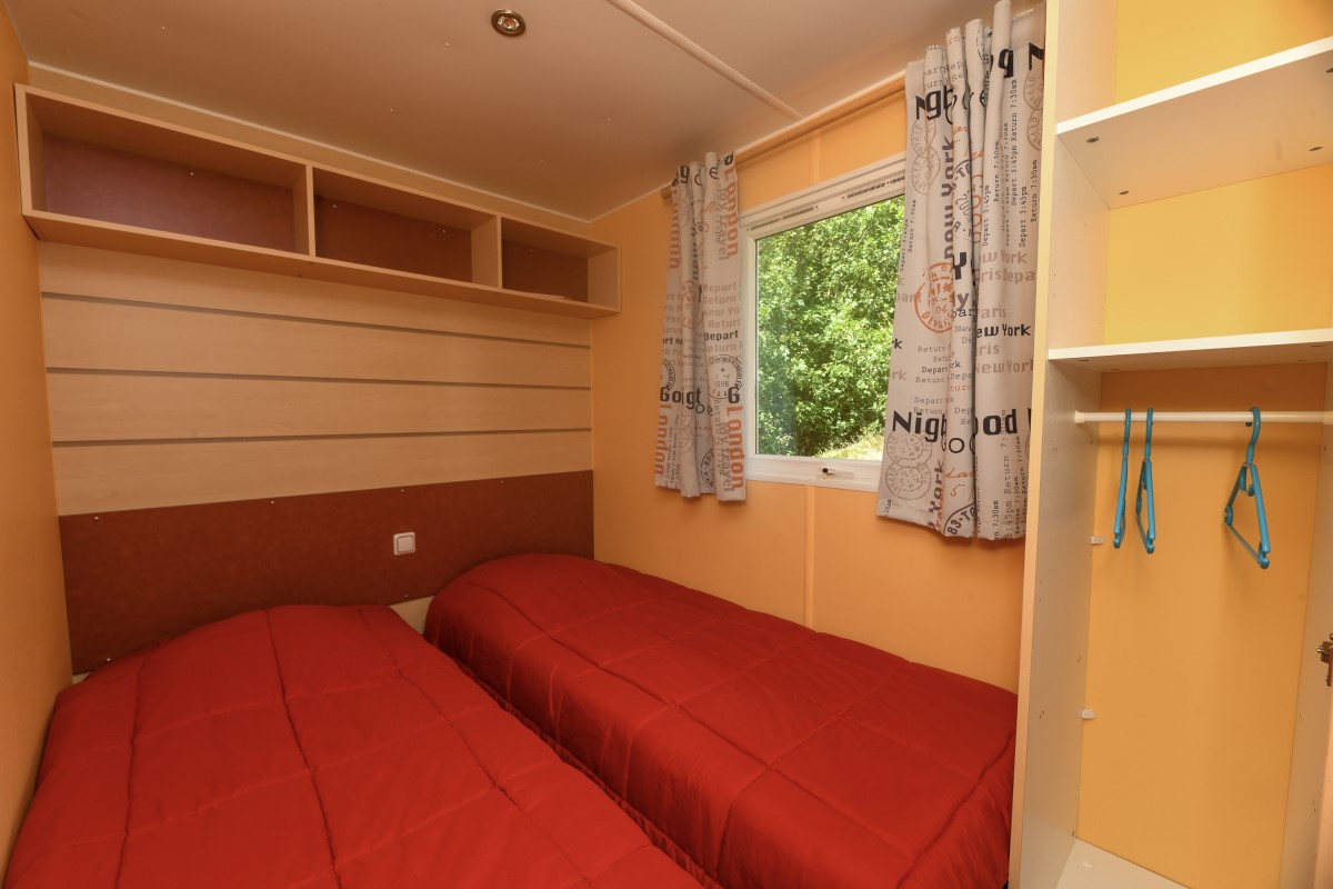 chambre 2 lits 1 personne camping Vendée